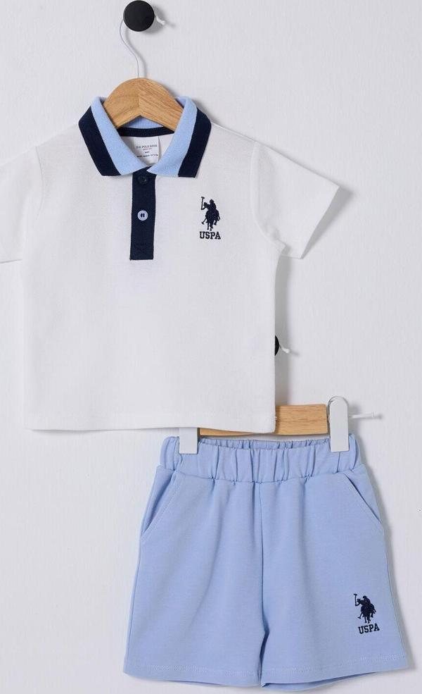 U.S. Polo Assn. Erkek Bebek Mavi Bebek Takım - Image 1