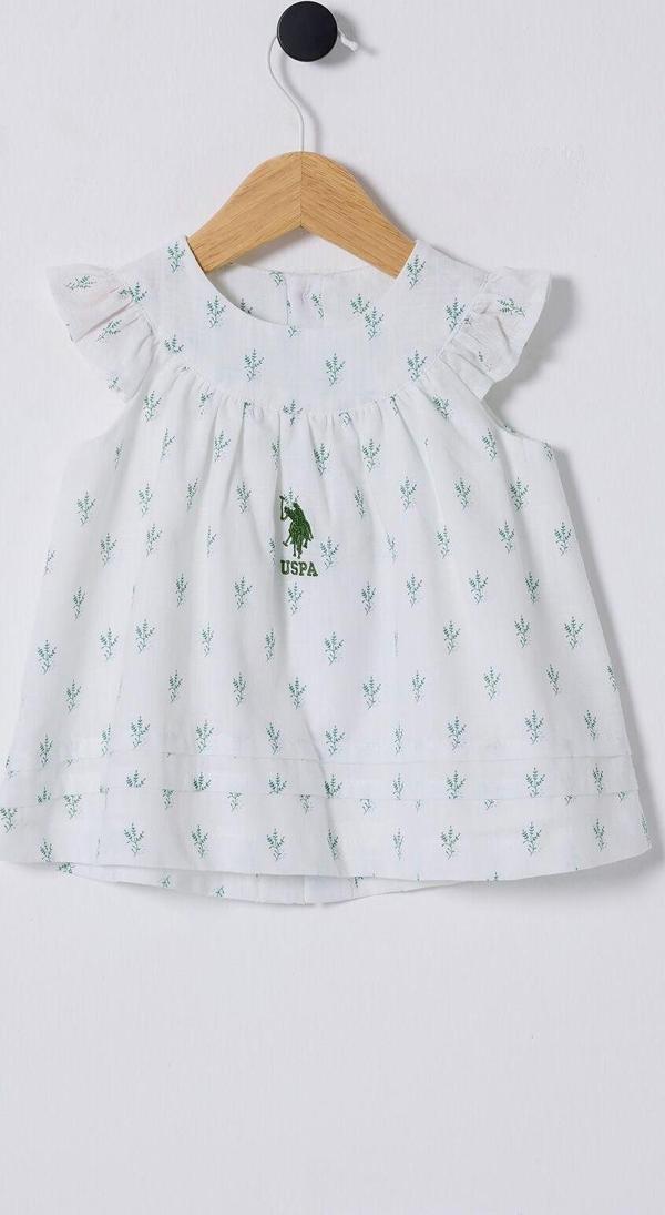 U.S. Polo Assn. Kız Bebek Beyaz Elbise - Image 1