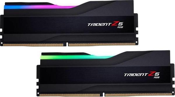 GSKILL 32GB (2x16GB) Trident Z5 RGB 7800MHz CL36 DDR5 Siyah Dual Kit Ram F5-7800J3646H16GX2-TZ5RK - Image 1