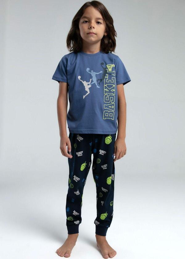 Erkek Çocuk Yeşil Kısa Kol Pijama Takım - Image 1