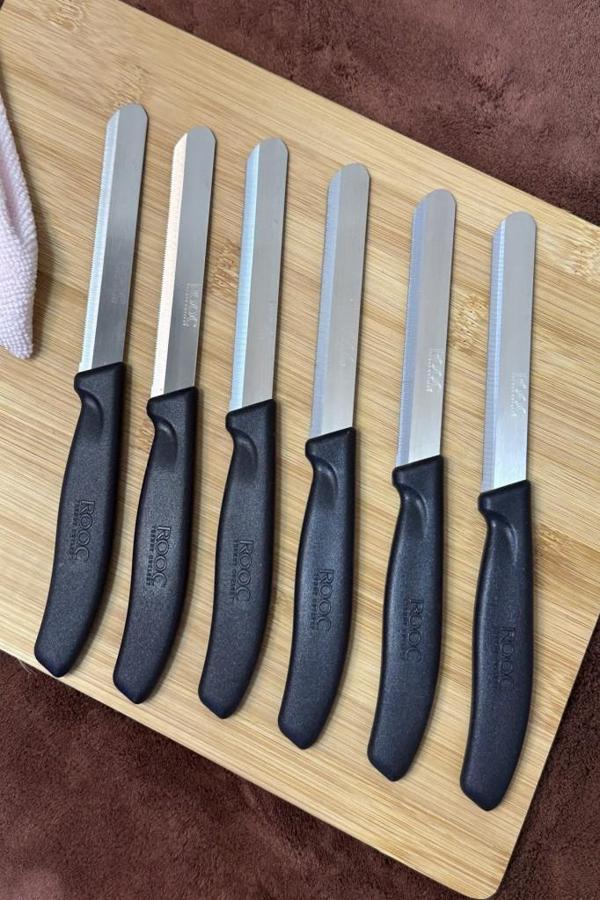 Kapris 6 Adet Sebze Bıçağı Seti Alman Model Siyah SLR02 - Image 1