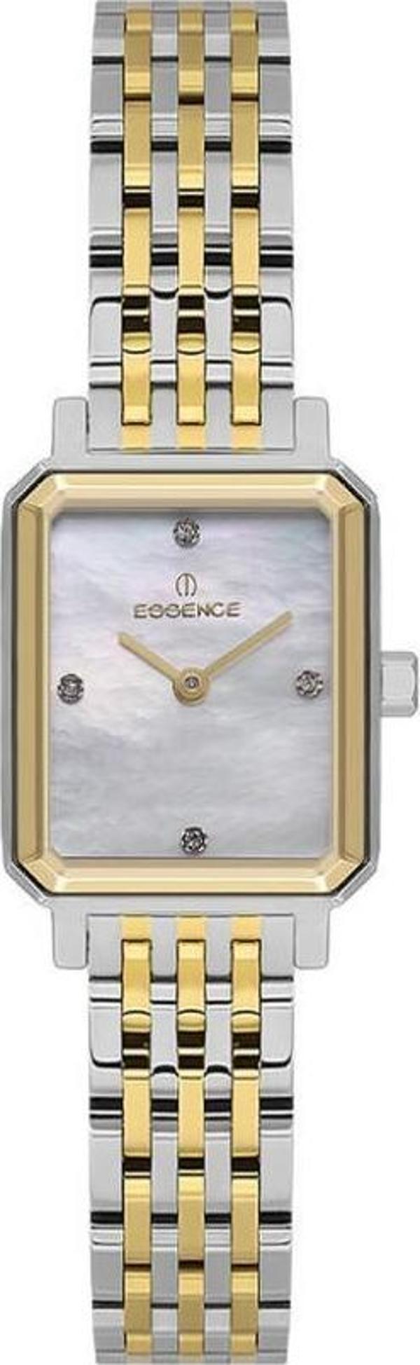 Essence ES6940FE.220 Dikdörtgen Sedef Ekran Paslanmaz Çelik Kadın Kol Saati  - Image 1