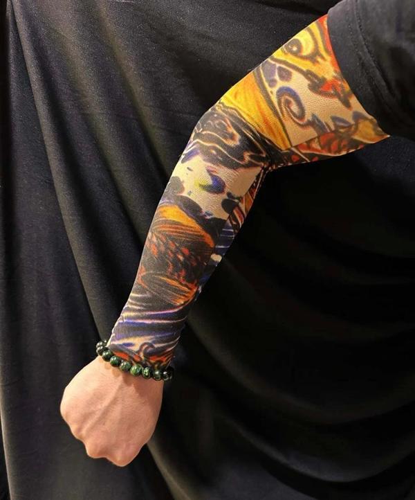 Nessiworld Çorap Dövme Giyilebilir Kol Bacak Dövmesi Likralı 2 Adet Model 27 - Image 1