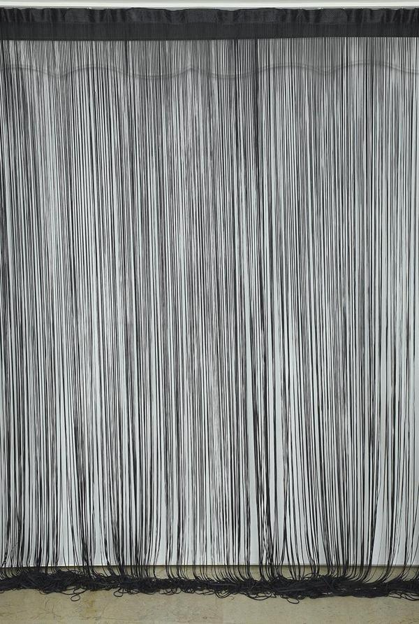 İP PERDE KOYU ANTRASİT RENK 300 x 280 CM - Image 1
