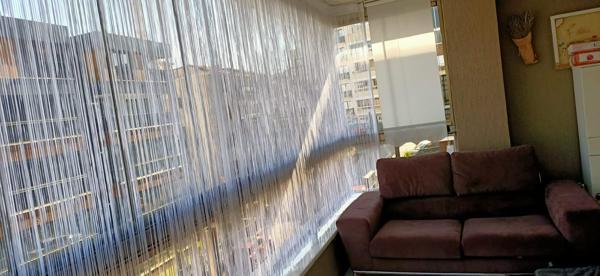 İP MODEL BEYAZ RENK İP PERDE 300*270 cm - 2 mm şerit - Image 1