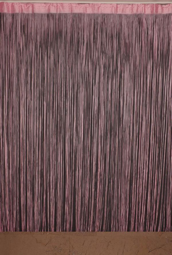 İP MODEL PEMBE RENK İP PERDE 300*280 cm - 2 mm şerit - Image 1