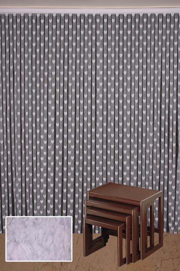 KALPLİ MODEL BEYAZ RENK İP PERDE HAZIR İP PERDE 300*270 - Image 1