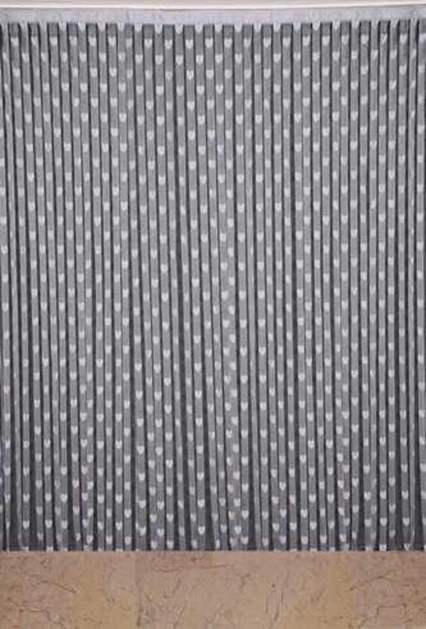 KALPLİ MODEL GRİ RENK İP PERDE HAZIR İP PERDE 300*270 - Image 1