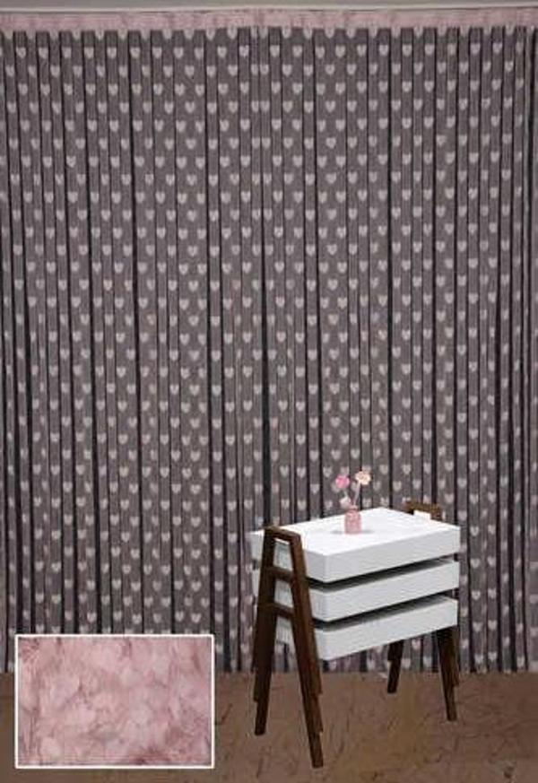 KALPLİ MODEL PUDRA RENK İP PERDE HAZIR İP PERDE 300*270 - Image 1