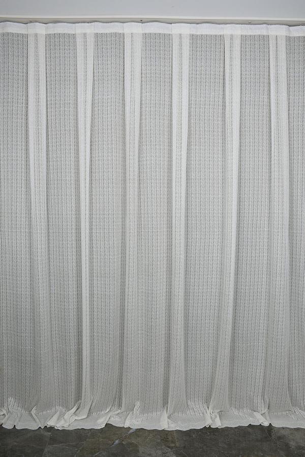 KDK 1920 DESEN KREM RENK TEK KANAT Hazır dikilmiş Pileli Fon Perde 300*260 cm - Image 1