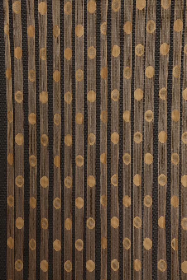 KÜÇÜK PUANLI MODEL GOLD RENK HAZIR İP PERDE 300*280 cm - Image 1