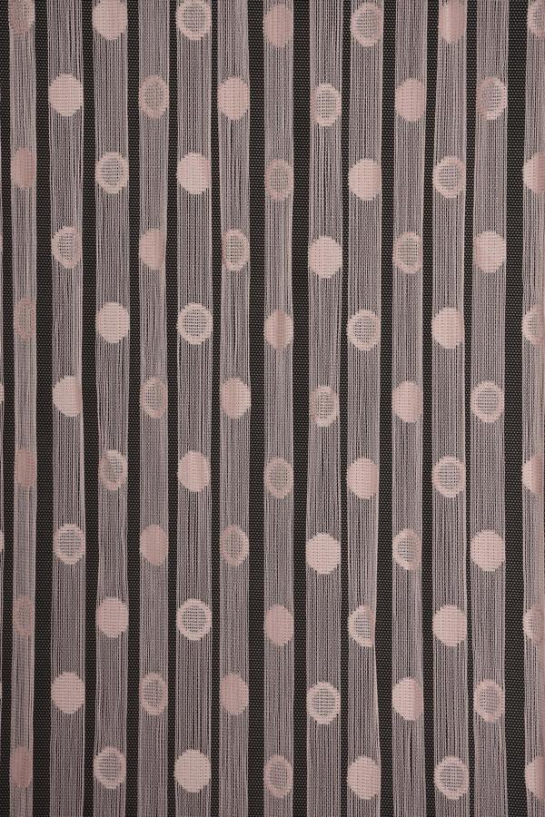 KÜÇÜK PUANLI MODEL PUDRA RENK HAZIR İP PERDE 300*280 cm - Image 1