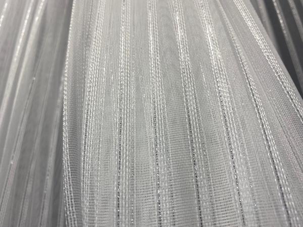 MAKARNA 350 MODEL SİMLİ KIRIK BEYAZ RENK HAZIR DİKİLMİŞ PİLELİ TÜL PERDE 300*260  - Image 1