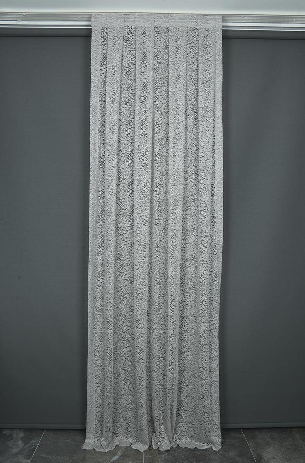 MİKRO MODEL GRİ RENK TEK KANAT Pileli Fon Perde 75*260 cm - Image 1