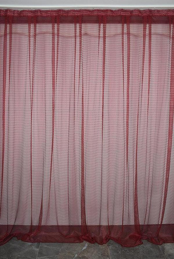 ORKİDE BORDO RENK TEK KANAT Hazır dikilmiş Pileli Fon Perde 300*260 cm - Image 1