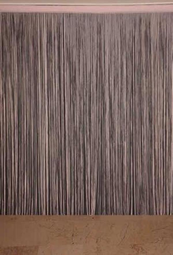 DÜZ İP  MODEL PUDRA RENK HAZIR İP PERDE 300*270 - Image 1