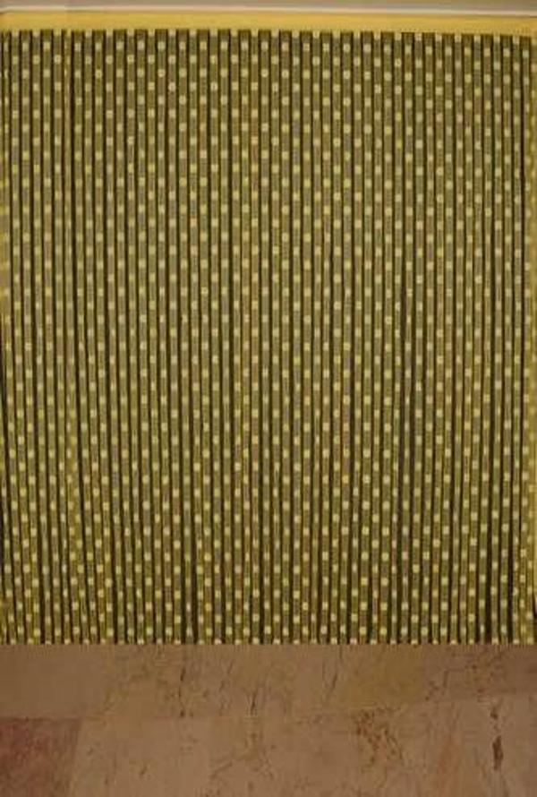 PUANLI MODEL CİVCİV SARISI RENK HAZIR İP PERDE 300*270 cm - Image 1