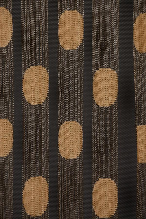 PUANLI ÇİFT RENK GOLD İP PERDE HAZIR DÜĞMELERİ DİKİLMİŞ İP PERDE 300*270 cm - Image 1