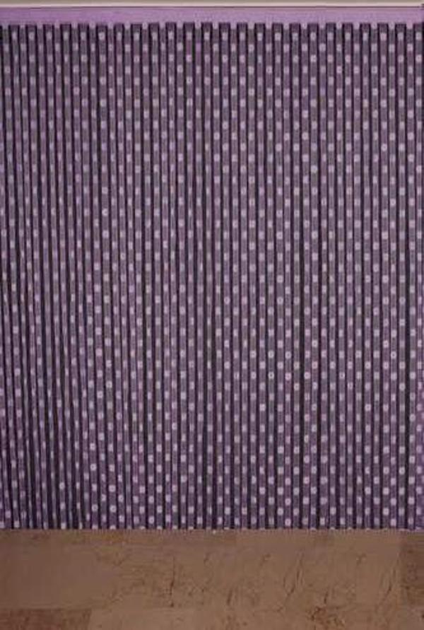 PUANLI MODEL LİLA RENK HAZIR İP PERDE 300*280 cm - Image 1