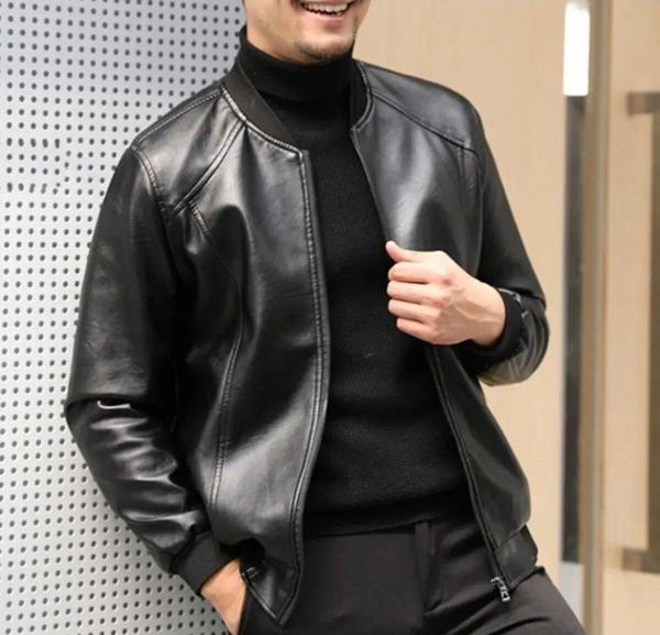 Nyc Giyim Tekstil Hakiki Deri Beyzbol Erkek Ceket - Image 1