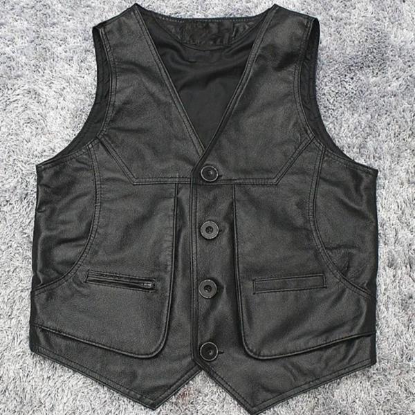 Nyc Giyim Tekstil Hakiki Kuzu Derisi London Yelek - Image 1