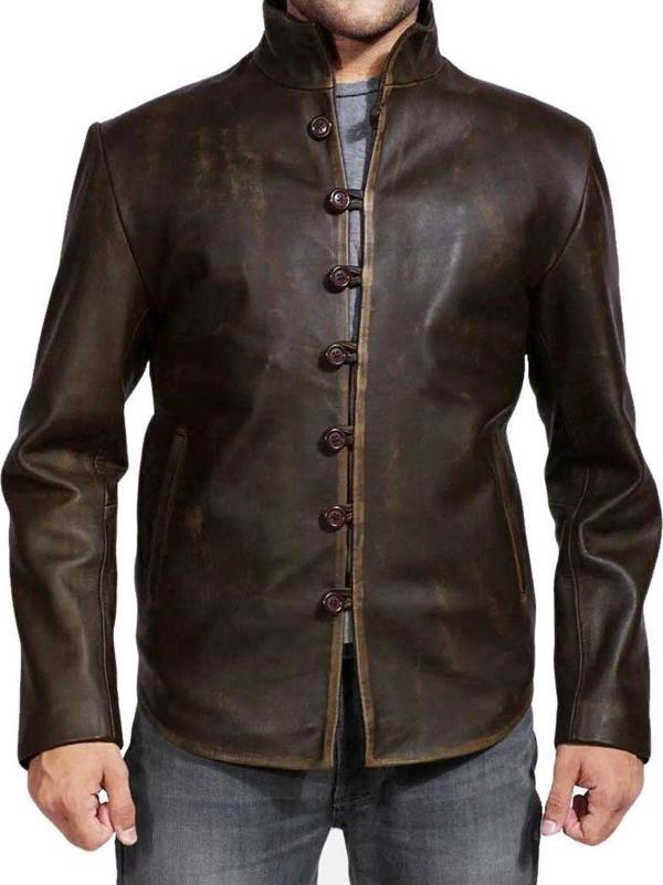 Nyc Giyim Tekstil Prof Model Rönesans Zamanı Uzun Ceket Eskitmeli Askılı Düğme Kapamalı - Image 1