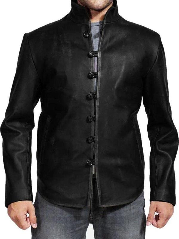 Nyc Giyim Tekstil Prof Model Rönesans Zamanı Uzun Ceket Eskitmeli Askılı Düğme Kapamalı - Image 1