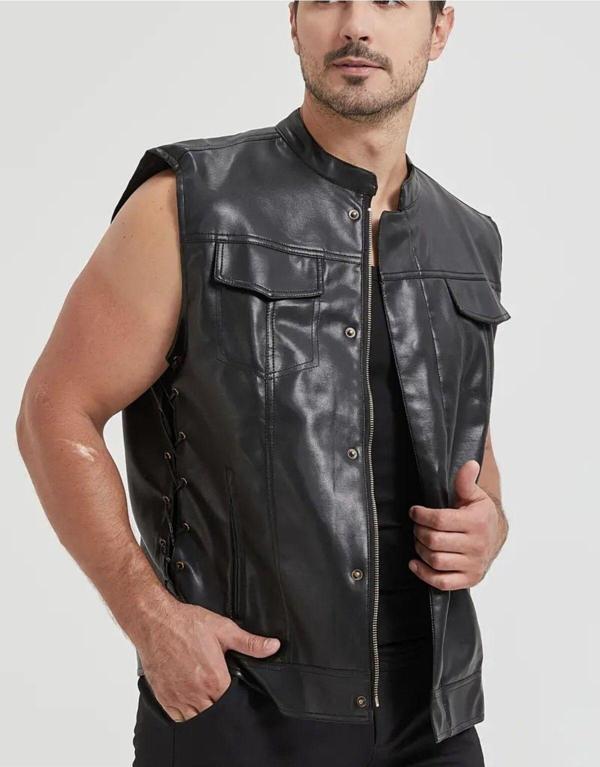 Nyc Giyim Tekstil Cooper Yelek Yanlardan Bağlama Ayarlı Ve Fermuar Kapamalı - Image 1