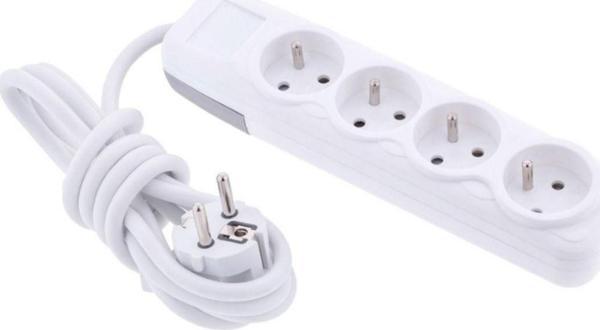F272C 4'lü Grup Priz Lara 5 Metre – Çocuk Korumalı Uzatma Priz - Image 1
