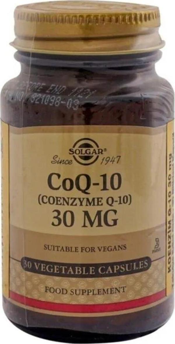 Solgar Coenzyme Q-10 30mg 30 Kapsül - Image 1