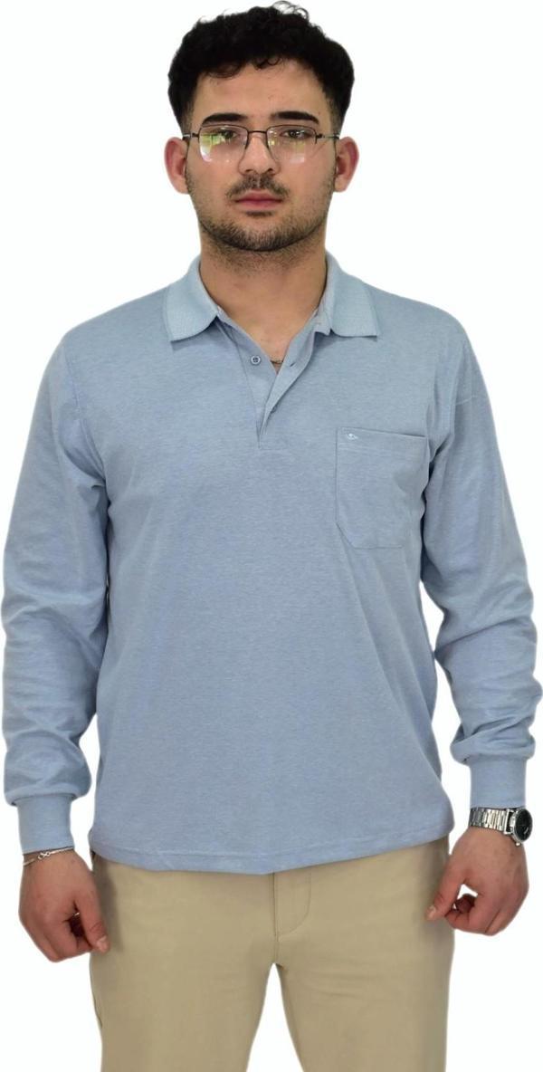 Erkek Mevsimlik Polo Yaka Sweatshirt 6830 BGL-ST04414 - Image 1