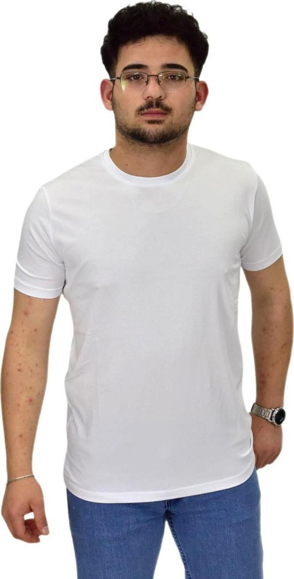 Erkek Sıfıryaka Düz Likra Süprem Tişört 4380 BGL-ST04528 - Image 1