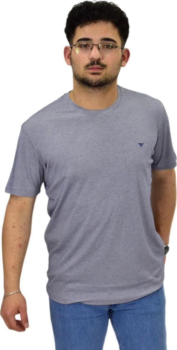 Erkek Sıfıryaka Düz Merserize Tişört T6034 BGL-ST04527 - Image 1