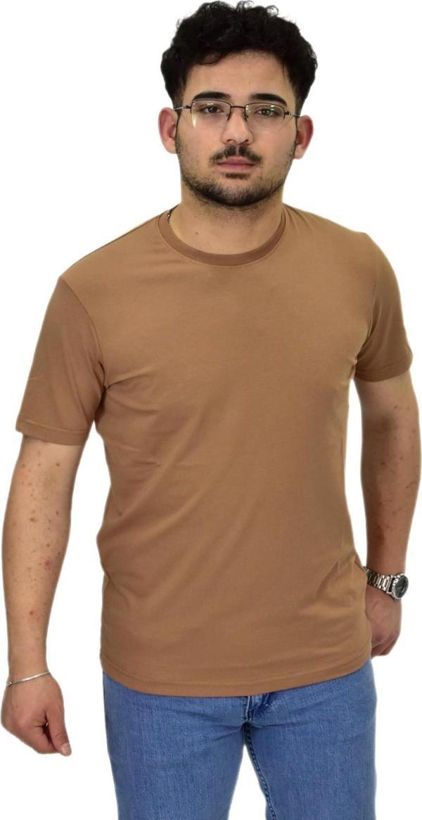 Erkek Sıfıryaka Düz Likra Süprem Tişört 4380 BGL-ST04528 - Image 1