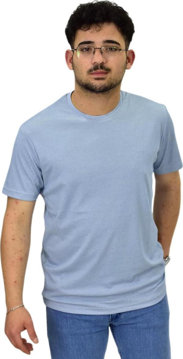 Erkek Sıfıryaka Düz Merserize Tişört T6034 BGL-ST04527 - Image 1