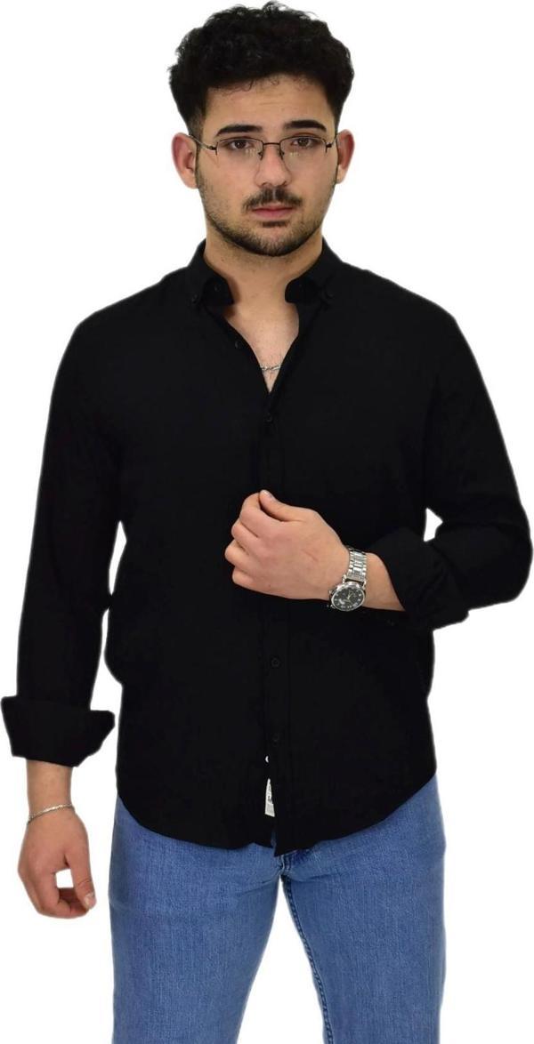 Erkek Spor Silim Fit Uzun Kol Gömlek G5033 BGL-ST04492 - Image 1