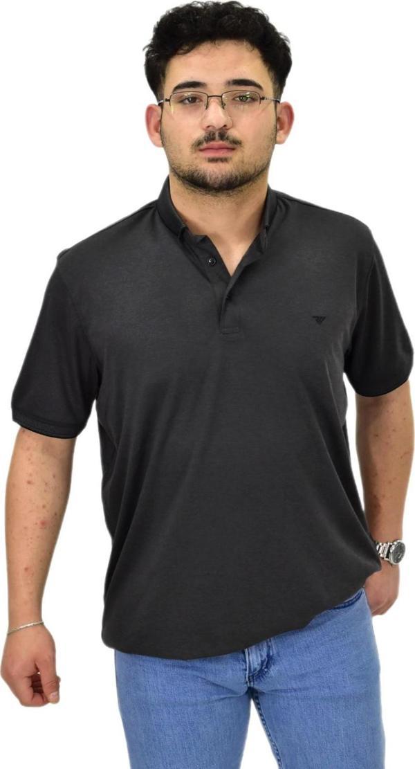 Erkek Büyük Beden Polo Yaka Merserize Tişört T3000 BGL-ST04534 - Image 1