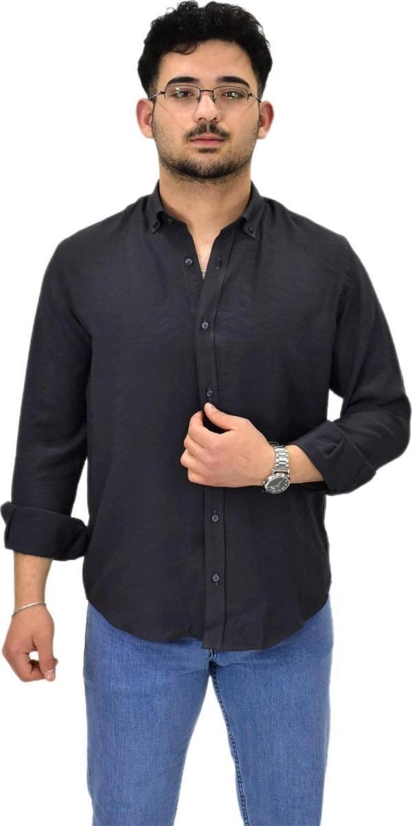 Erkek Spor Silim Fit Uzun Kol Gömlek G5019 BGL-ST04493 - Image 1