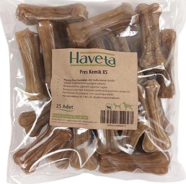 Haveta Pres Kemik Xs Naturel 25 Adet - Image 1