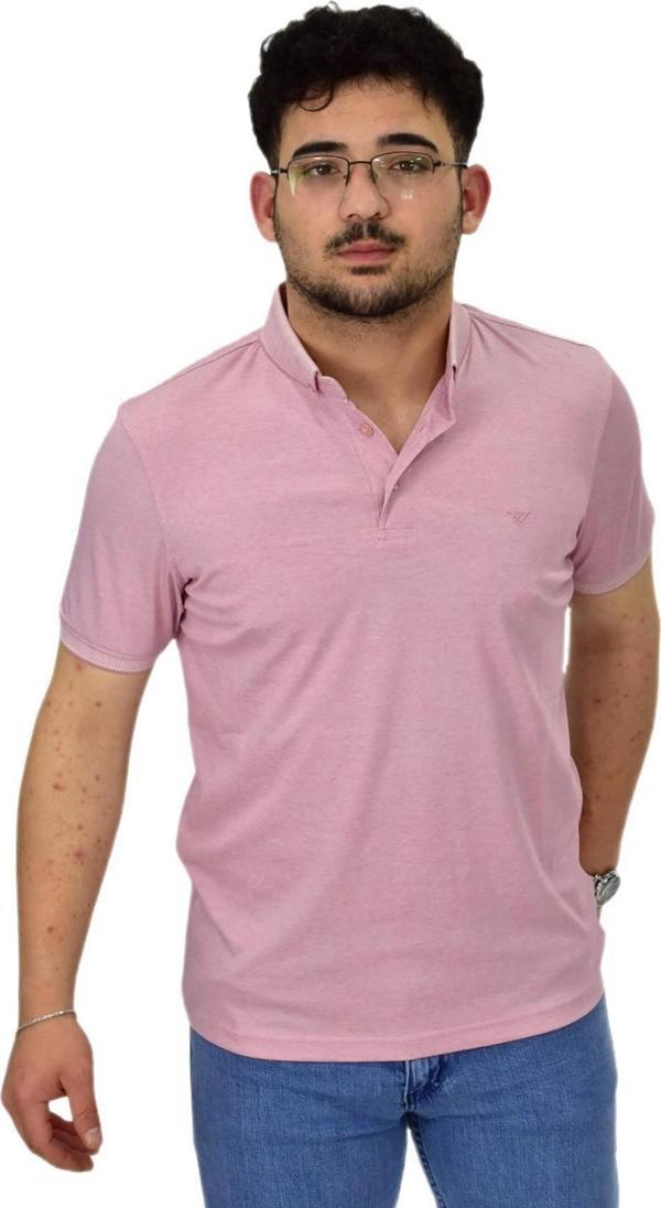 Erkek Büyük Beden Polo Yaka Merserize Tişört T3000 BGL-ST04534 - Image 1