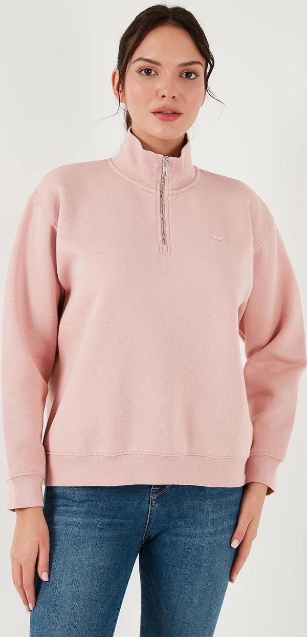 Levi's Kadın Everyday 1/4 Zip Dik Yaka Yarım Fermuar Sweatshirt - 001U4-0001 - Image 1