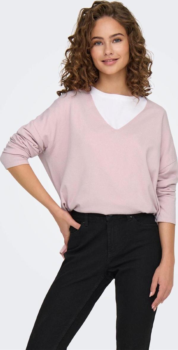 Only Kadın Oversize V Yaka Basic Kazak - 15340735 - Image 1