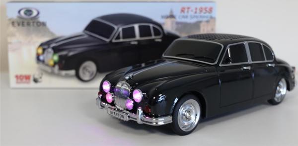 Everton Rt-1958 Siyah Arabalı Bluetooth Fm-Usb-Tf-Aux Şarjlı Nostaljik Radyo - Image 1
