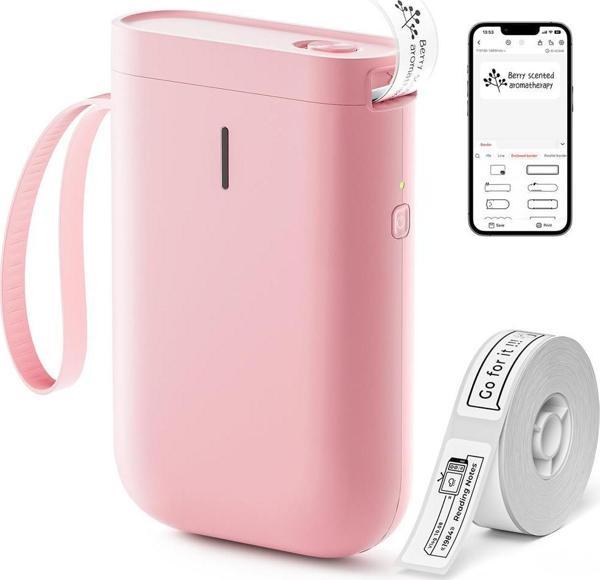 Niimbot D11 Pembe Termal Taşınabilir Bluetooth Etiket Yazıcısı - Image 1