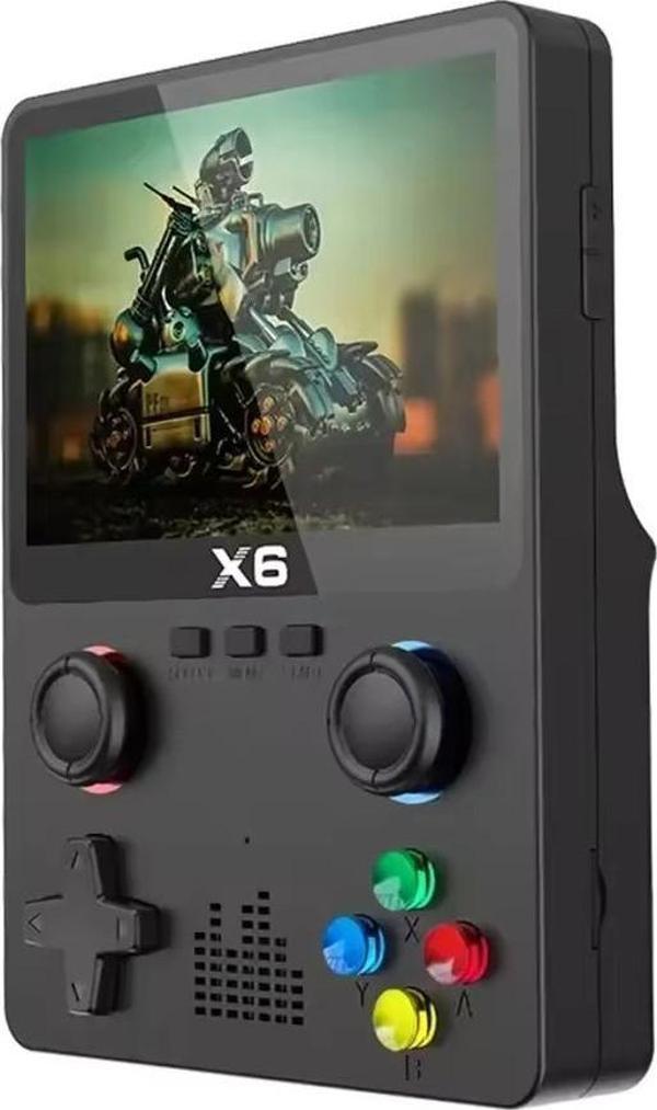 ScHitec X6 3.5inç IPS Ekran Taşınabilir Retro El Atari Oyun Konsolu 10000 Oyunlu Tv Bağlanan 32Gb Siyah - Image 1