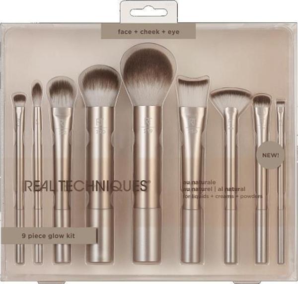 Real Techniques Al Natural 9 Piece Glow Kit -RT4266 Makyaj Fırça Seti - Image 1