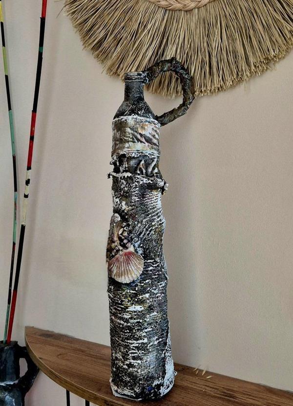 El Yapımı Polyester Vazo 59x17 cm - Image 1