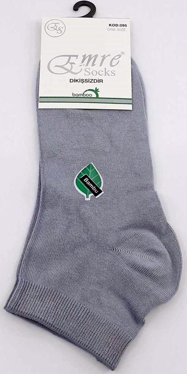 6 Çift Bambu Kısa Patik Erkek Çorap Emre - Image 1