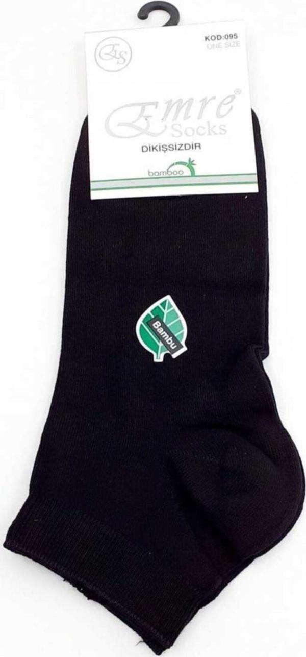 6 Çift Bambu Kısa Patik Erkek Çorap Emre - Image 1