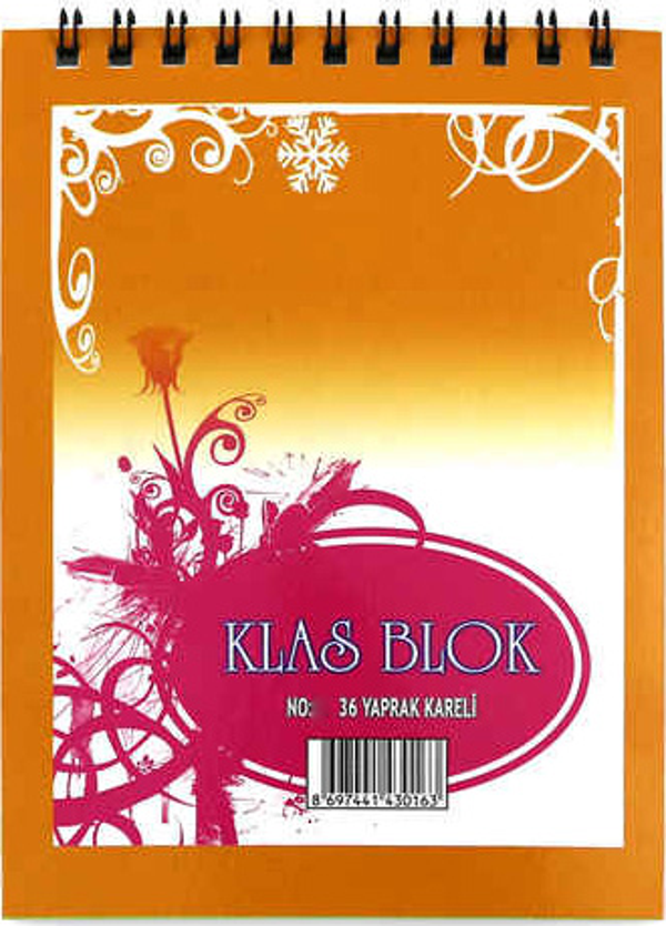 Klas 1 No: Spiralli Bloknot 36 Yapraklı 0125 - Image 1